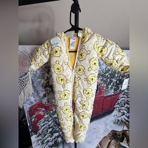 Winnie The Pooh Pram Snowsuit NWT by Disney Baby Size 6/9 month.
